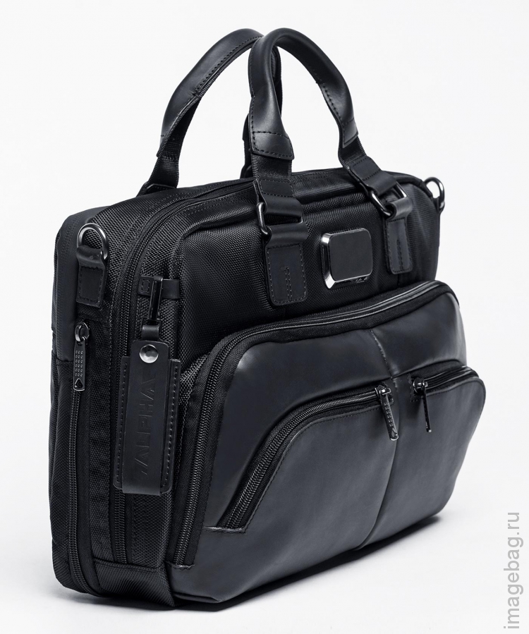 ALPHA Y01 black Сумка для документов мужская-1   