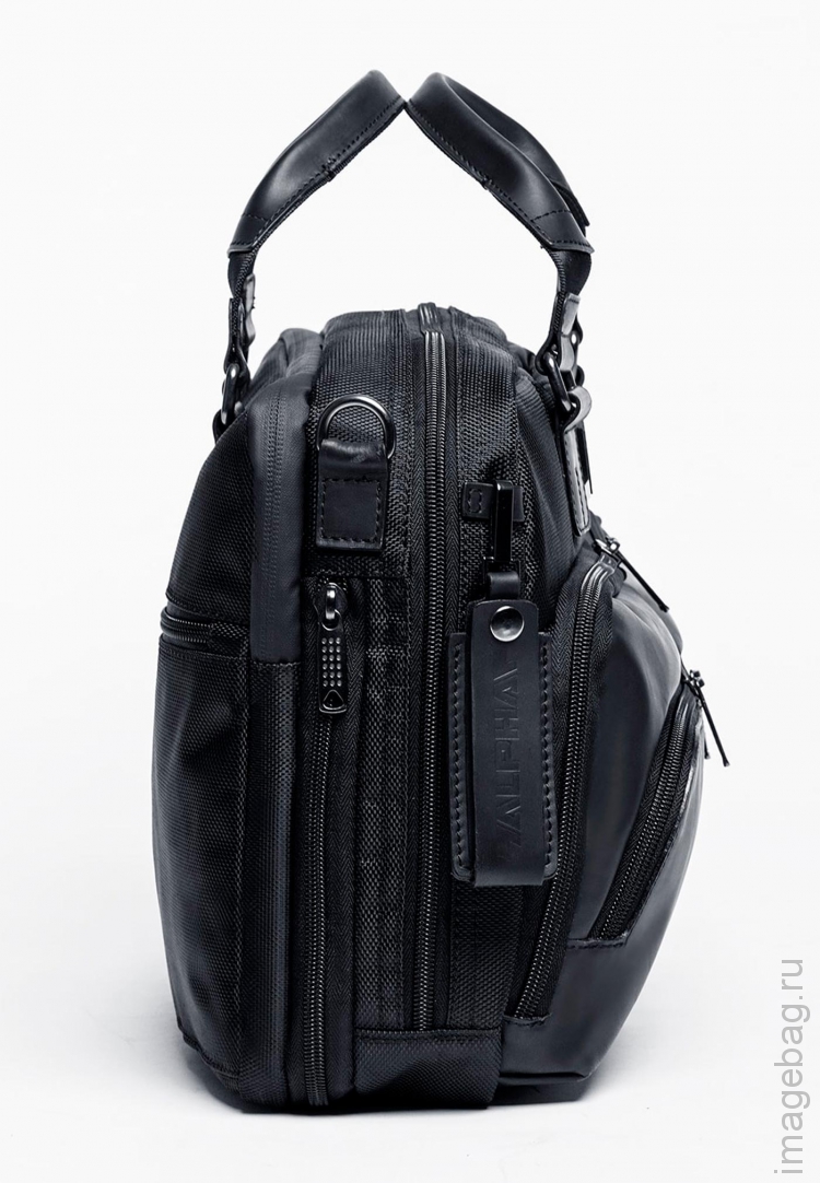 ALPHA Y01 black Сумка для документов мужская-3   