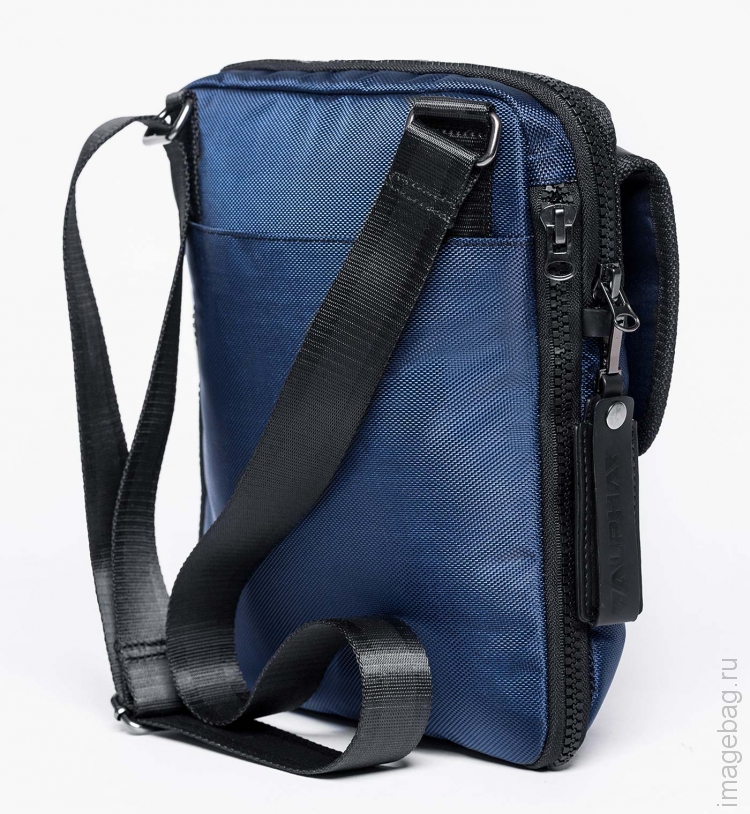 ALPHA Y02 blue Деловая сумка через плечо-4