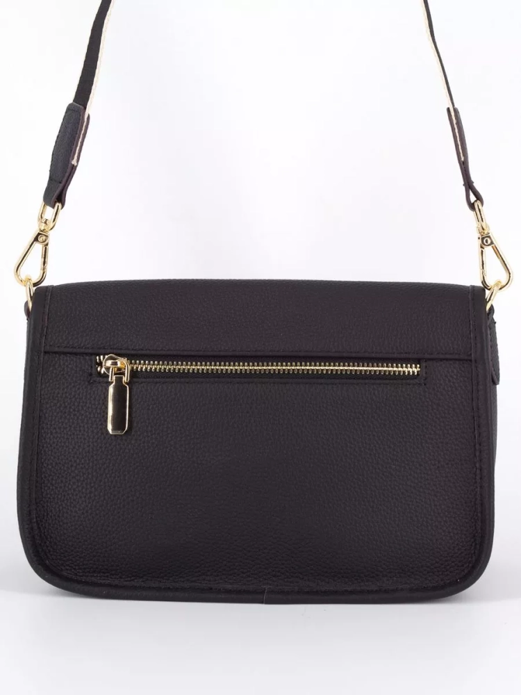 Женская кожаная сумка Paul Rayner black 6333