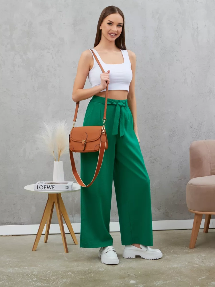 Женская кожаная сумка Paul Rayner brown 6333