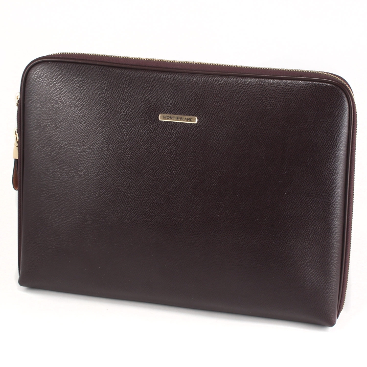 Папка для документов коричневая кожаная Mont Blanc-2655