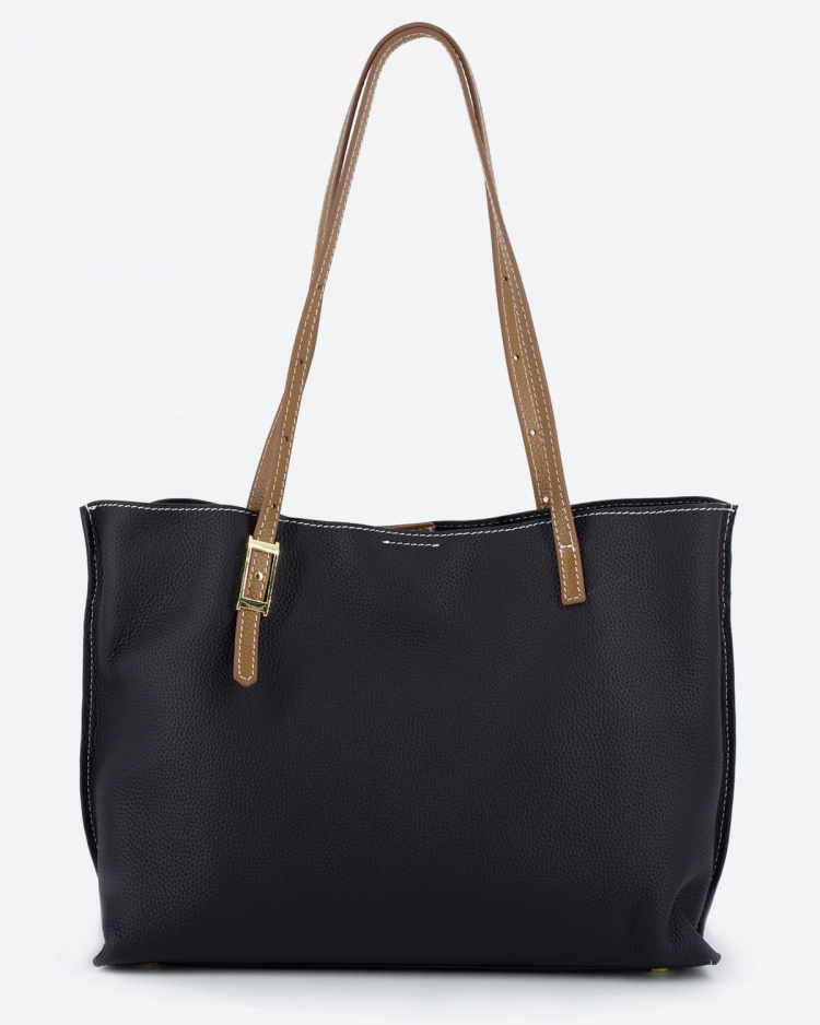 Женская сумка  шоппер черная Paul Rayner black