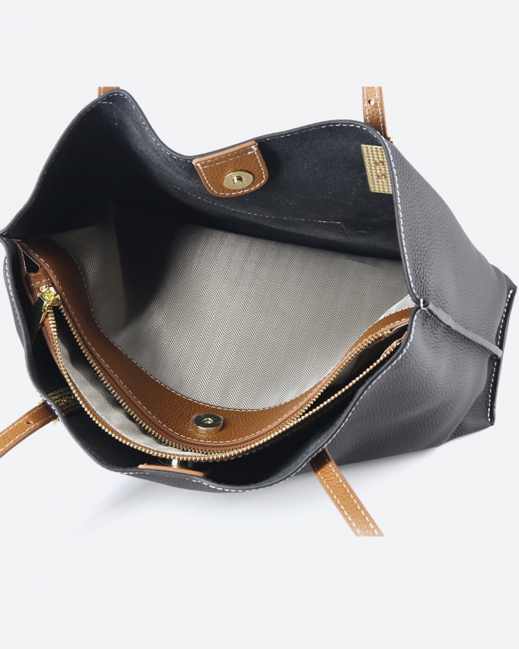 Женская сумка  шоппер черная Paul Rayner black