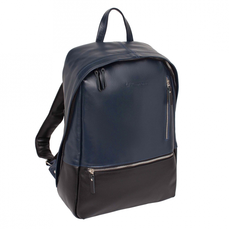 Кожаный рюкзак Adams Dark Blue/Black