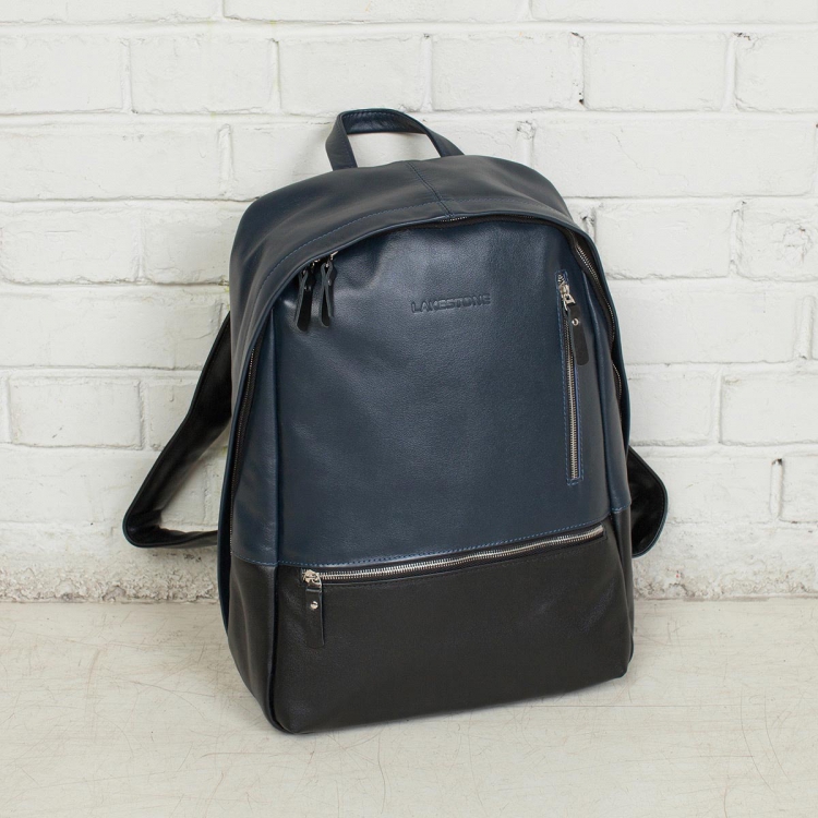 Кожаный рюкзак Adams Dark Blue/Black