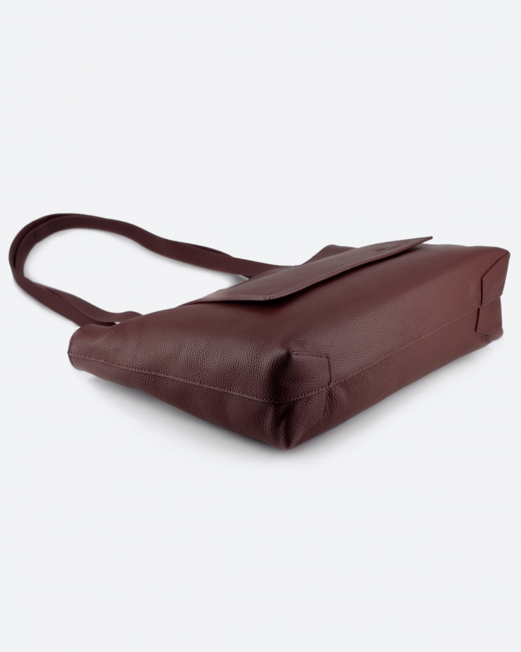 Сумка женская шоппер Paul Rayner burgundy 3188