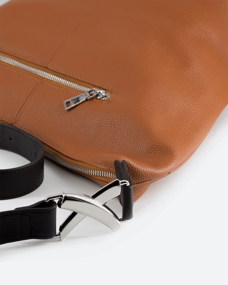 Сумка женская хобо Paul Rayner brown 1500