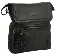 Кожаная сумка с оригинальной отделкой IP Collection  811-3-77         