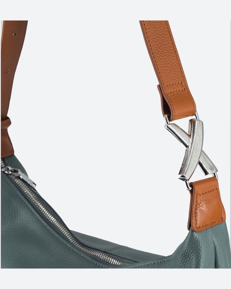 Сумка женская хобо Paul Rayner blue-green