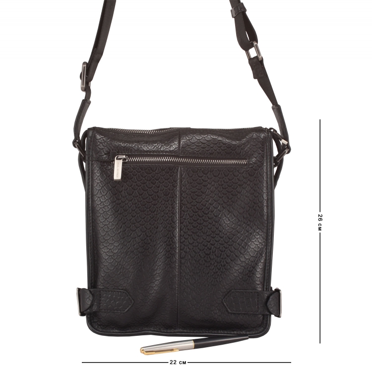 Сумка мужская из кожи под рептилию  00311772-411.1