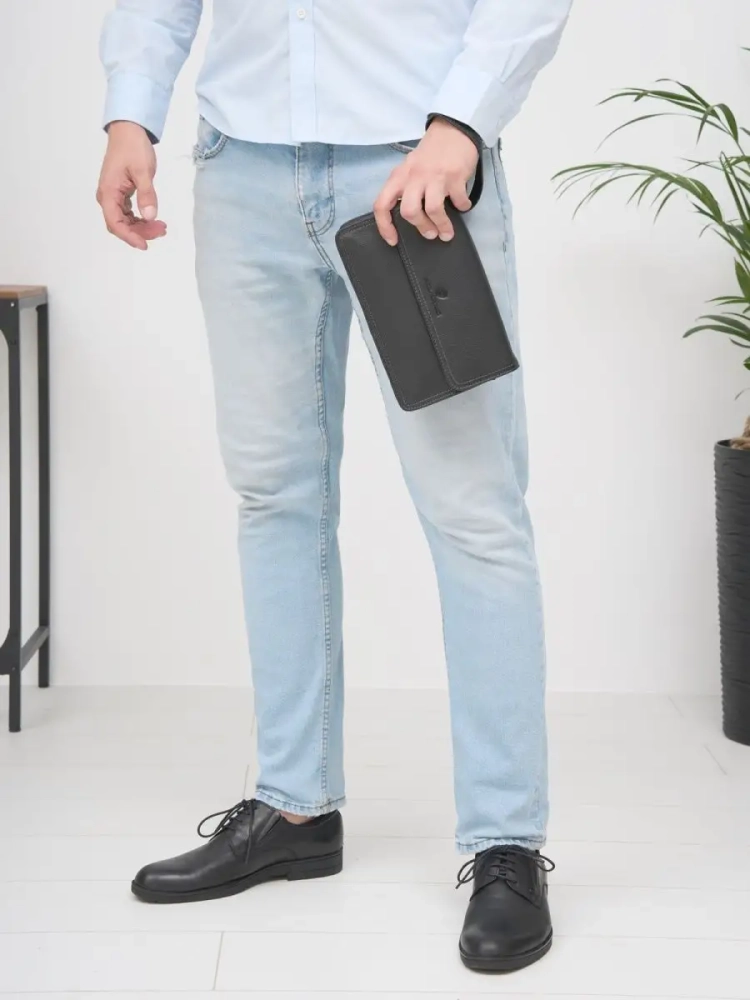 Мужской клатч кожаный Paul Rayner 1645-7