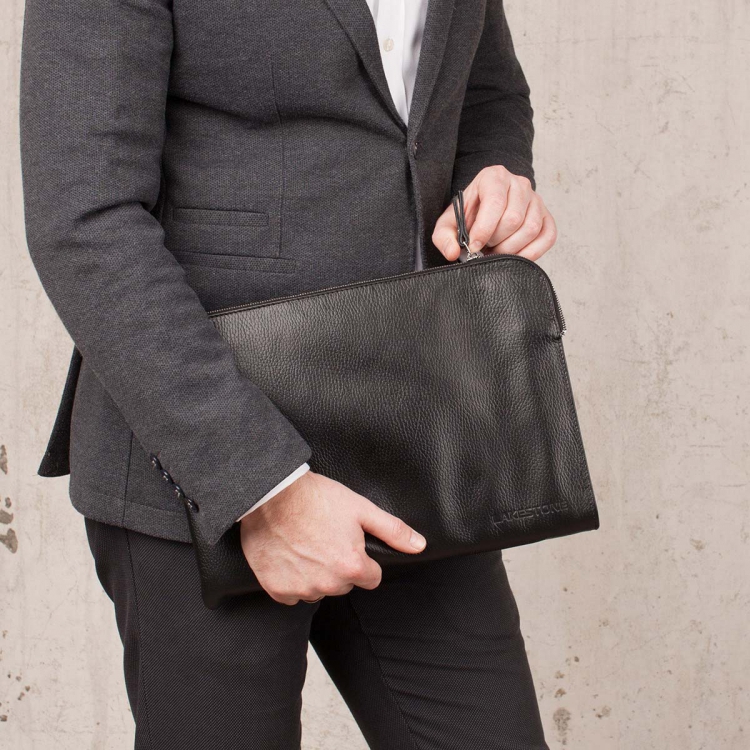 Кожаная папка Bampton Black