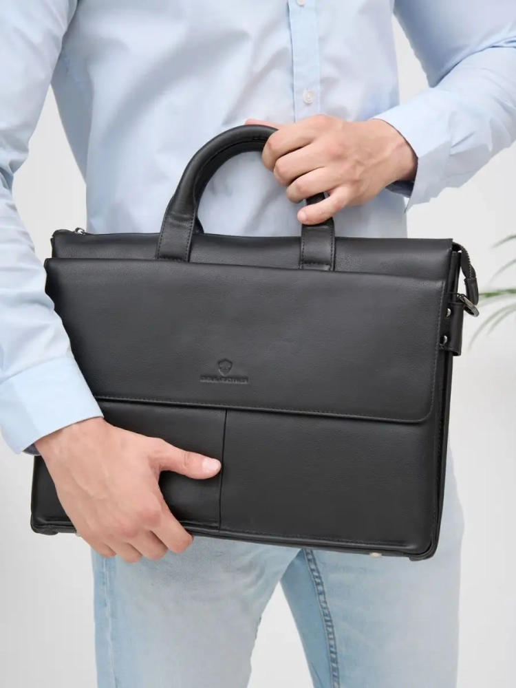 Деловая кожаная сумка Paul Rayner 0777826-1