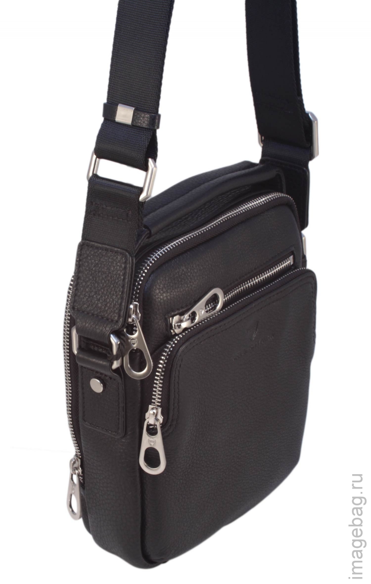 Черная кожаная сумка Paul Rayner 00303Q1-007_7230