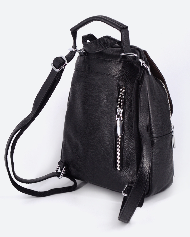 Рюкзак женский кожаный Paul Rayner черный 1031