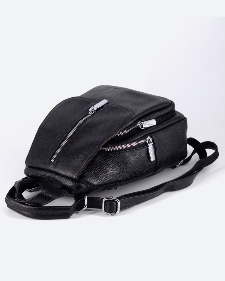 Рюкзак женский кожаный Paul Rayner черный 1031