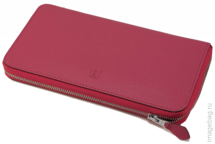 Женский кошелёк розовый Hermes 533 ROSE_7314