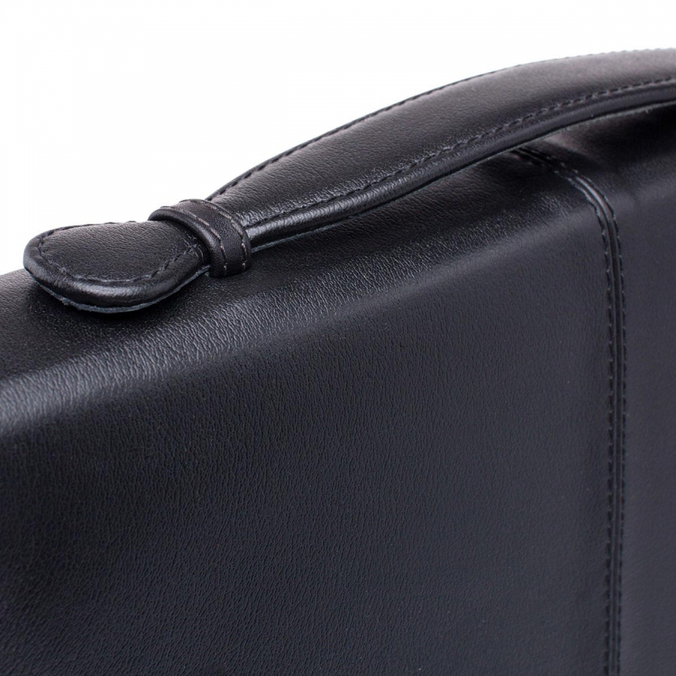 Кожаная папка черная Elmdale Black 961001/BL