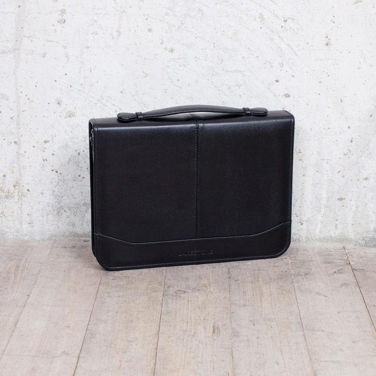 Кожаная папка черная Elmdale Black 961001/BL