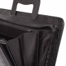 Папка для документов кожаная Elton Black Caiman
