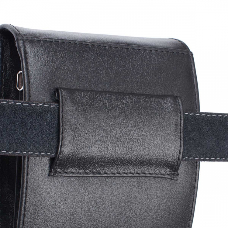 Универсальная компактная мужская сумка на пояс Tormarton Black