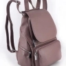 Женский кожаный городской рюкзак PR розовый 1029