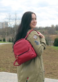 Рюкзак женский красный P.Rayner Gina red 1043RD