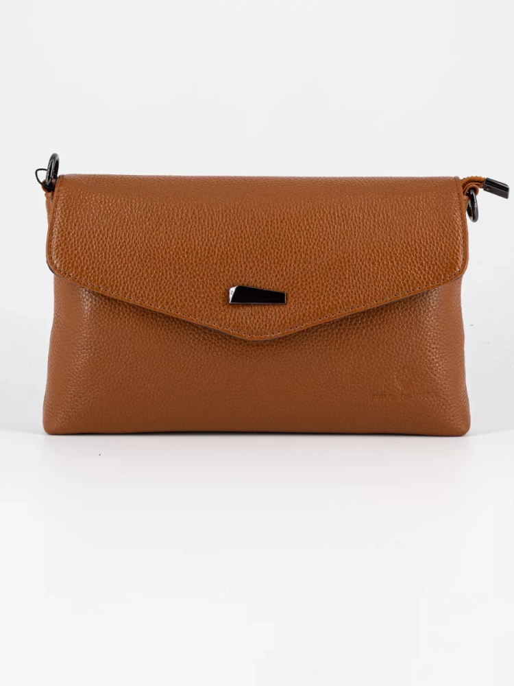Клатч женский кожаный коричневый 8819