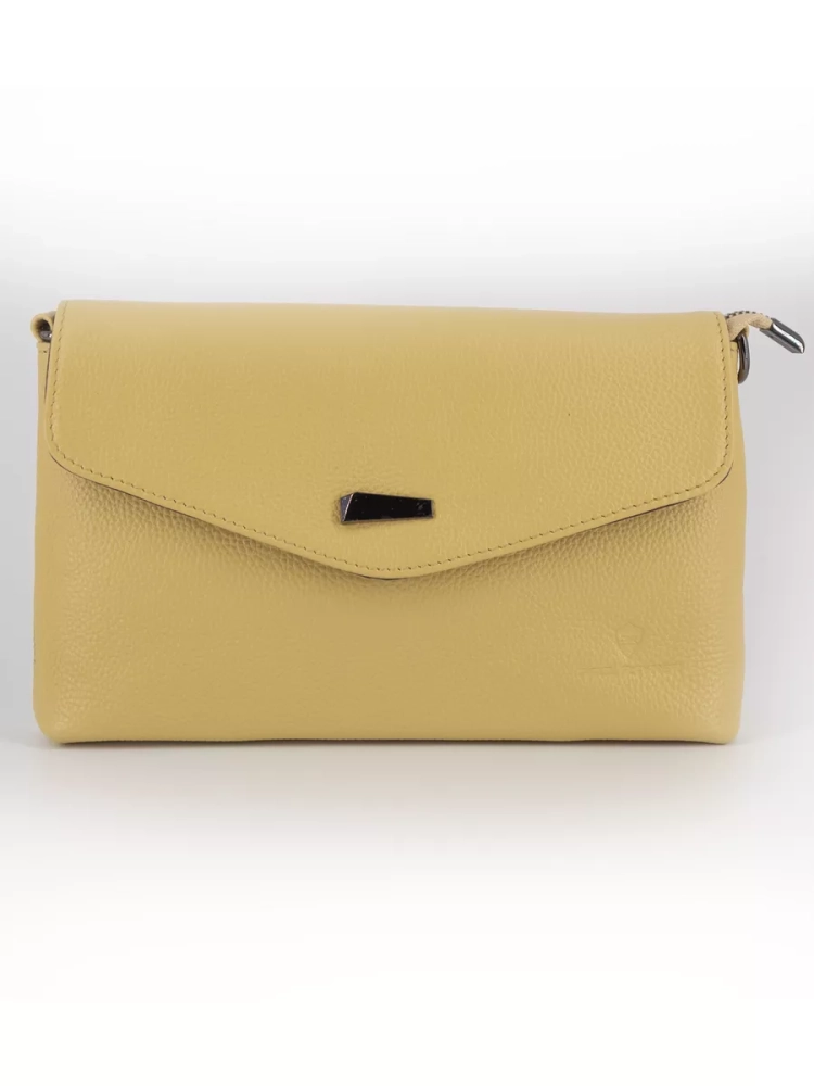 Клатч женский кожаный желтый 8819